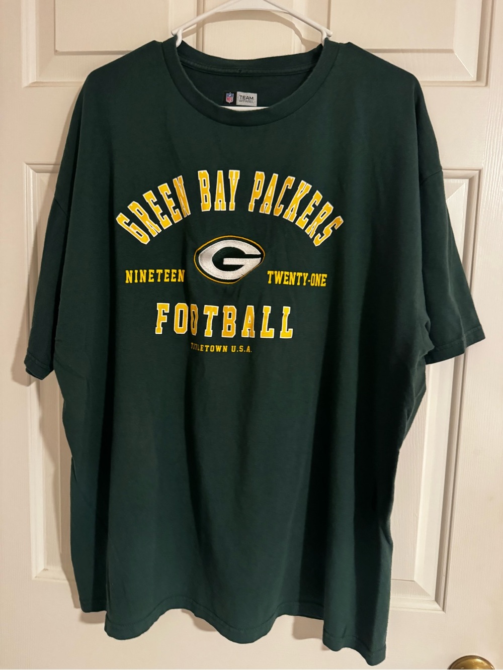 Men’s Green Bay Packers Football Dark Green Football T-Shirt